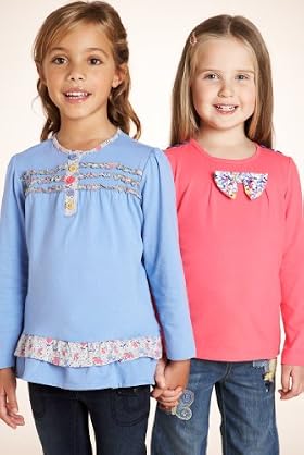 2 Pack - Pure Cotton Assorted T-Shirts