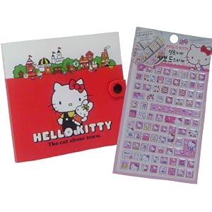 New Hello Kitty Cd Case & Glitter Cupcakes & Sweets Keyboard Stickers