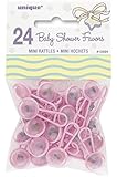 Pink Baby Shower Mini Rattles / Favors (24ct)