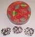 Scott's Cakes 1 lb. Dark Chocolate Covered Pretzel with Chocolate Chips & White Chocolate Chips in a Christmas Present Tin