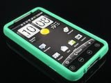 TURQUOISE GREEN Hard Rubber Feel Plastic Case for HTC EVO 4G [In Twisted Te ....
