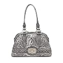 American West Miss Rodeo: Vintage Charcoal Collection Zip Around Satchel Should Bag