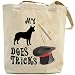 Canvas Tote Bag Beige  My Australian Cattle Dog Does Tricks !  Dog
