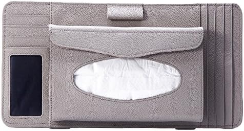 Multi-functions CD Visor Tissue CD Holder/wallet/organizer for Car (Gray)