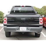 305D Dodge Dakota 2005 - 2010 Truck Chrome ABS Tail Light Insert Accent (D Style) by TFP