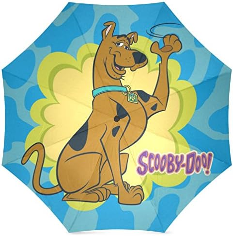 Foldable Umbrella 100% Polyester Pongee Waterproof Fabric with Scooby Doo Bye Pattern Print