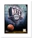 New Jersey Nets NBA Double Matted 8x10 Photograph Team Logo and Basketball