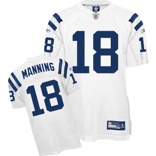Reebok Indianapolis Colts Peyton Manning Authentic White Jersey Size 52