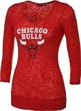 Chicago Bulls Women's Burnout Thermal Top - By Alyssa Milano
