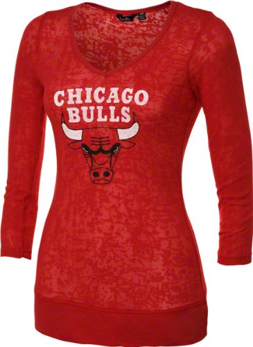 Chicago Bulls Women's Burnout Thermal Top - By Alyssa Milano