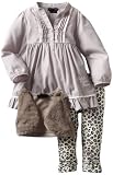 Calvin Klein Baby-girls Infant Tunic with Small Vest And Printed Pant