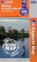 Stirling and Ochil Hills West (OS Explorer Map Active)