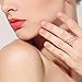 Redbarry 18k Rose Gold Plated Double Cross X Shape Micro CZ Paved Party Rings, Size 8