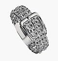 Avon Sterling Silver Buckle Ring Size 10