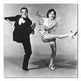 Singin In The Rain B&W Matte Photograph - 12x12 Inches (Gene Kelly Debbie Reynolds)