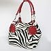 ZEBRA Red Shoulder Sac Hobo NEW DESIGNER INSPIRED