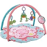 EMILYSTORES Princess Prince Baby Gyms Playmats Baby Activity Play Gym Mats Plum Flower L30"xW30"