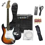 GSI All In One Complete Musical Electric Guitar Package Includes Quality Stylish Wood Red Sunburst Guitar, High Powered Amplifier Speaker, Carrying Case And Accessories For Beginners And Musicians 51RmsHZlySL. SL160 GSI All In One Complete Musical Electric Guitar Package Includes Quality Stylish Wood Red Sunburst Guitar, High Powered Amplifier Speaker, Carrying Case And Accessories For Beginners And Musicians