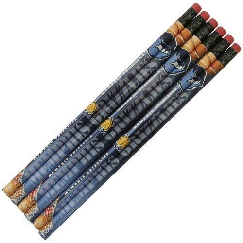 NBA Memphis Grizzlies 6-Pack Team Logo Pencil Set