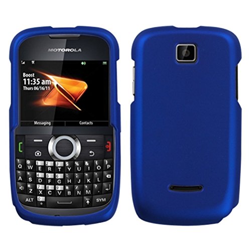 MyBat Motorola WX430 (Theory) Titanium Solid Phone Protector Cover - Retail Packaging - Dark Blue