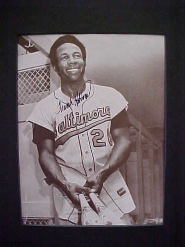 Frank Robinson Baltimore Orioles 1966 Autographed 10 X 13 Matted Black & White Photo With A Personally Obtained Autograph Directly From The Player