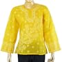 Kurti India Wear Beautiful Casual Dress Chikan Embroidery Size M (ctop431)