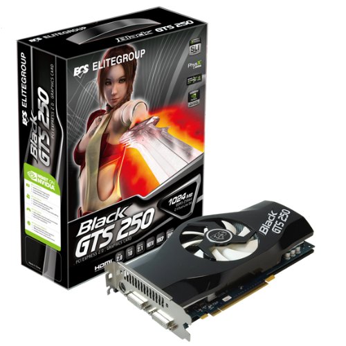 ECS 省電力版 Geforce GT250搭載グラフィックカード NBGTS250E-1GMU-F