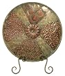22" Decorative Metal Plate w/ Stand