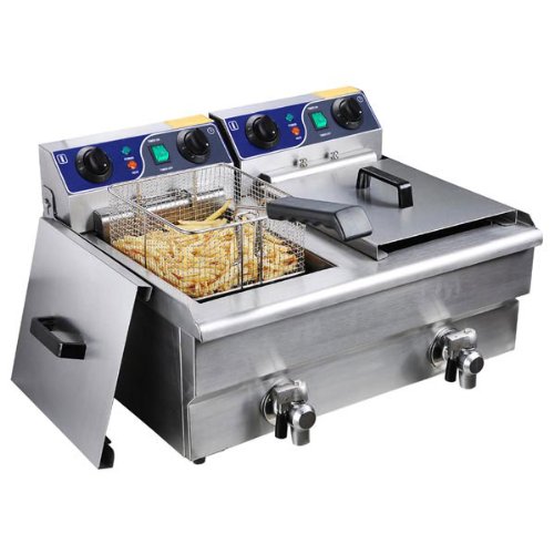 Commercial Deep Fryer Stainless Steel Electric Counter Top Fryer with