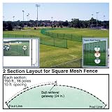 Outfield Fencing - 150ft Roll