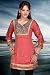 Pinkish Red Brasso fabric Anarkali Style Kurti