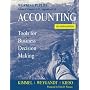 Accounting, Working Papers, Volume 1: Tools for Business Decision Making