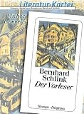 Literatur-Kartei: 'Der Vorleser': Ab Klasse 10 - Michael Lamberty