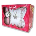 Ravel Little Gems Childrens Pony Necklace, Bracelet and Watch Gift Set