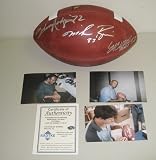 Johnny Rogers, Eric Crouch & Mike Rozier Nebraska Heisman winners Autographed/Hand Signed NCAA Footb