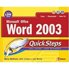 Microsoft Office Word 2003 QuickSteps