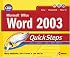 Microsoft Office Word 2003 QuickSteps (Quicksteps)