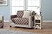 Reversible Love Seat Cover for Living Room. Oversized, Loveseat Furniture Protector with Secure Straps. Furniture Cover for Dogs, Protect from Kids and Pets. (Love Seat, Chocolate)