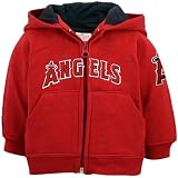Majestic Los Angeles Angels of Anaheim Newborn Red Full Zip Hoody Sweatshirt