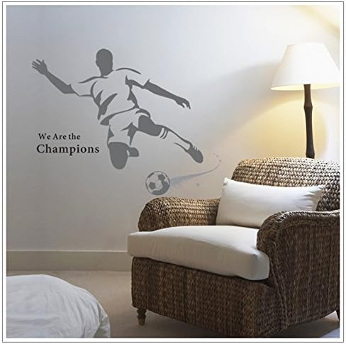 Cjeremy2000 Giant Jumping Basketball Superstar - I Am a Champion Wall Sticker Mural Decoration Vinyl Decal