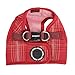 PUPPIA Authentic Cyberspace Pet Harness B, Large, Wine