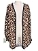Imixcity Women Tops Leopard Batwing Chiffon Sheer Blouse