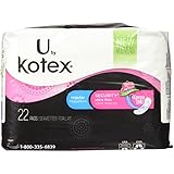 U by Kotex Security Ultra Thin, 22 Pads, Regular