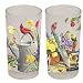 4 GARDEN Song Bird FLOWER kitchen acrylic Glasses decor