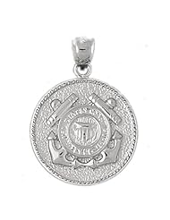 Clevereves 14K White Gold Pendant Military Inspired 12.4 - Gram(s)