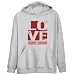 Love Nichiren Buddhism Religions Mens Hoodie (Heather Gray, Size Large)