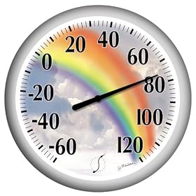Springfield Precision Instruments Model 90007-44 13.25" Rainbow Sky Low Profile Patio Thermometer