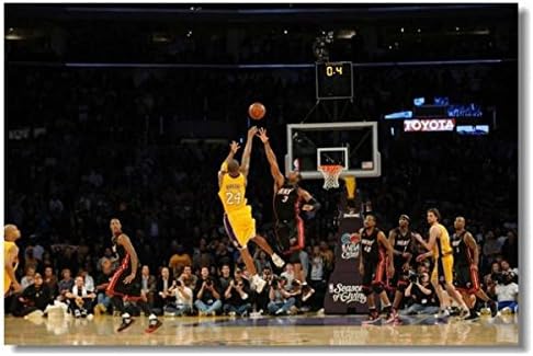 Kobe Bryant Silk Wall Poster 36x24 inch Boy Room Gift Room Prints LA Basketball US Stars Last Shot (002)