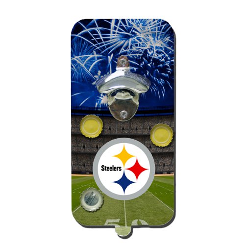 Pittsburgh Steelers 5x10 Magnetic Clink & Drink Bottle Opener