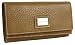 Dolce & Gabbana Chestnut Pebbled Leather Dual Fold Checkbook Wallet BP0781-A1279-80039